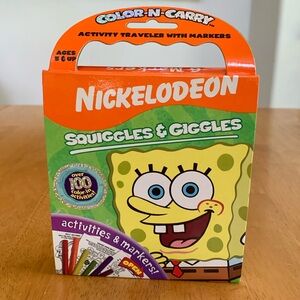 ✋SpongeBob Squarepants Color-N-Carry Activity Traveler New, but No Markers